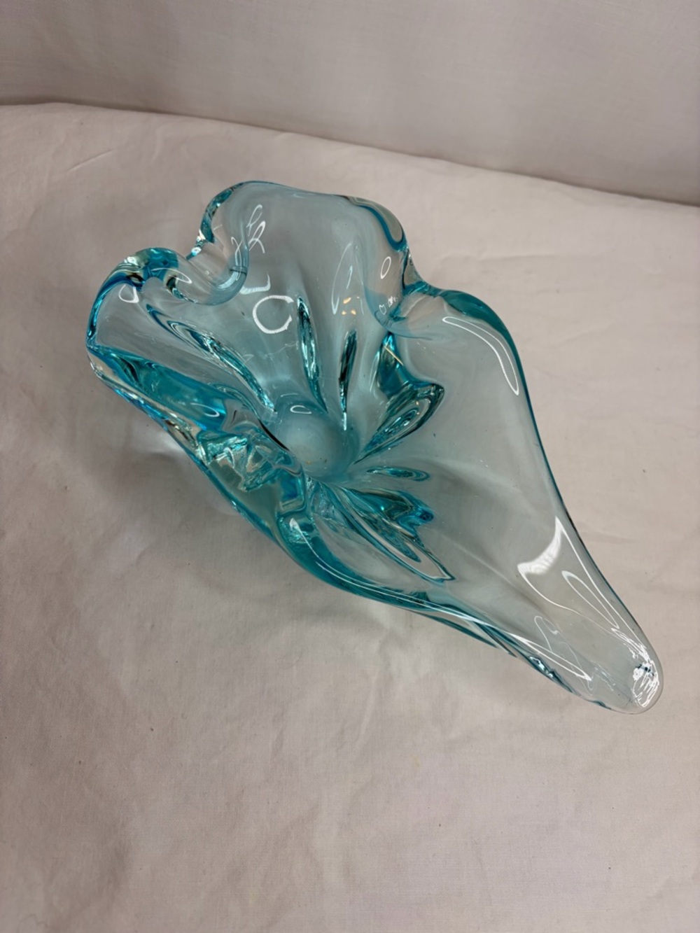 Vintage Italian Murano Turquoise Glass Decorative 1960’s